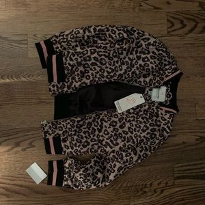 Urban Republic Girls Satin style Cheetah Jacket Size 10